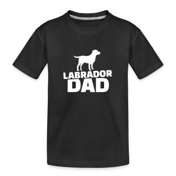 Labrador Dad - T-shirt bio Premium Enfant - noir - Devant