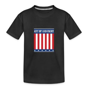 Lève-toi et bats-toi ! - T-shirt bio Premium Enfant - noir - Devant