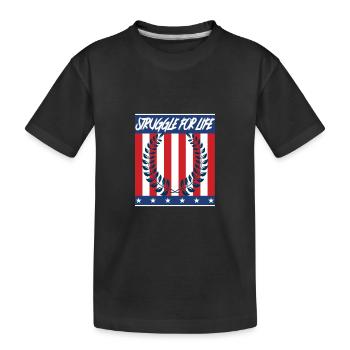 Struggle for Life - Kampf ums Leben - Kids' Premium Organic T-Shirt - black - Front