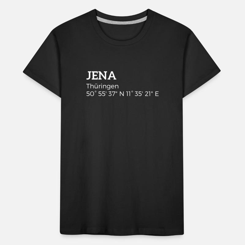 Jena, Thuringia coordinates Kids' Premium Organic T-Shirt