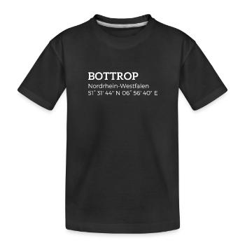les coordonnées de Bottrop Rhénanie-du-Nord-Westphalie - T-shirt bio Premium Enfant - noir - Devant