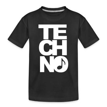 techno - T-shirt bio Premium Enfant - noir - Devant