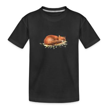 Fuchs - Kinder Premium Bio T-Shirt - Schwarz - Vorne