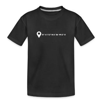 Coordonnées de Langenfeld (Rhénanie) - T-shirt bio Premium Enfant - noir - Devant
