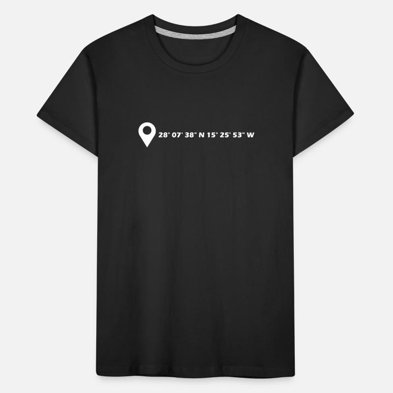 Las Palmas de Gran Canaria coordinates Kids' Premium Organic T-Shirt