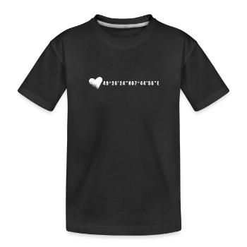 les coordonnées Kaiserslautern Herz - T-shirt bio Premium Enfant - noir - Devant
