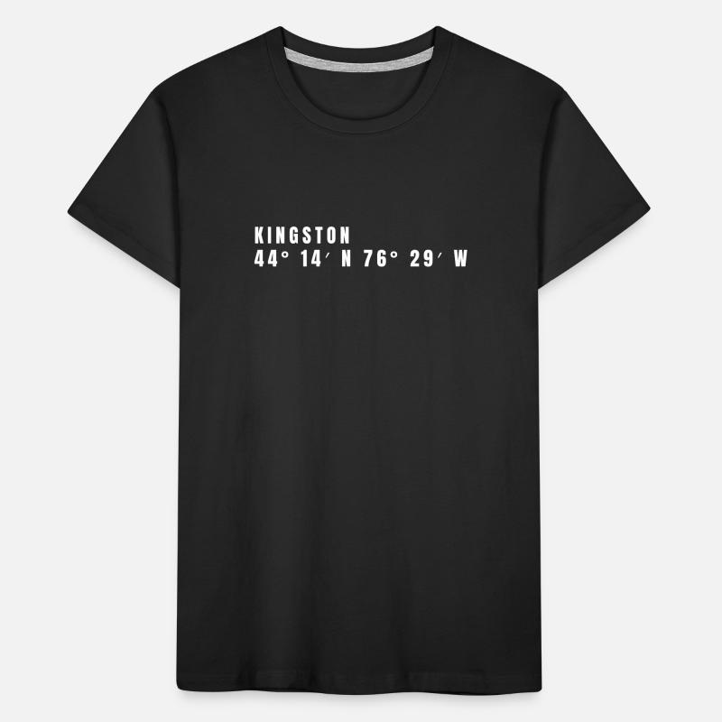 Kingston, Canada Coordinates Kids' Premium Organic T-Shirt