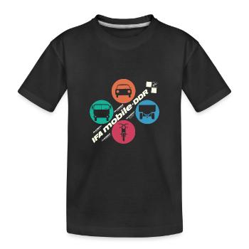 IFA mobile DDR - Retro Design - Ostalgie - Kinder Premium Bio T-Shirt - Schwarz - Vorne