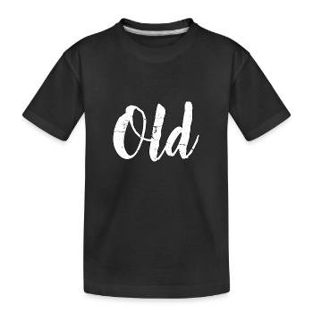 Old - Alt - Kids' Premium Organic T-Shirt - black - Front