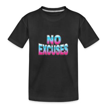 Pas d’excuses - T-shirt bio Premium Enfant - noir - Devant