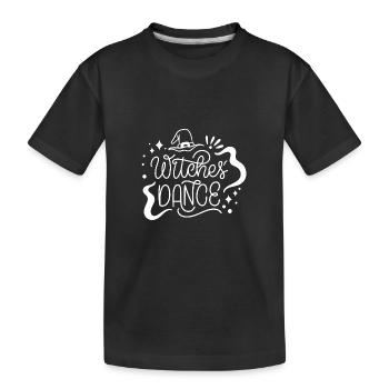 Hexen Hexerei Tanzen - Kinder Premium Bio T-Shirt - Schwarz - Vorne
