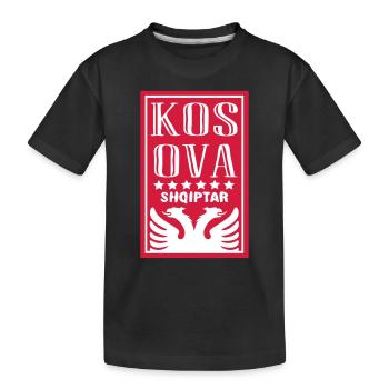 Kosovo Shqiptar conception - T-shirt bio Premium Enfant - noir - Devant