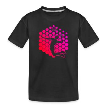Volley Volleyball Women's Volleyball Beach Volleyba - Kids' Premium Organic T-Shirt - black - Front