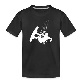 Kitesurf Kitesurf Femme Kitesurf Kitesurf Kitesurfer - T-shirt bio Premium Enfant - noir - Devant