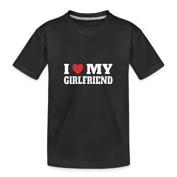 J’aime ma copine - T-shirt bio Premium Enfant - noir - Devant
