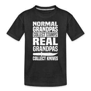 Knife Lover Gifts | Knife Knife Collector - Kids' Premium Organic T-Shirt - black - Front