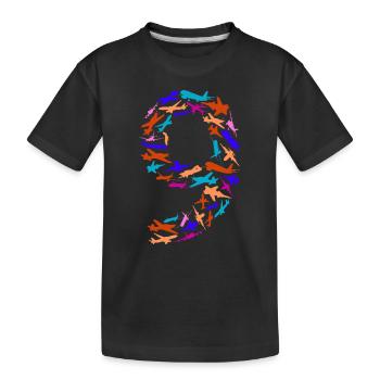 Birthday Boy 9 Years Airplane Airplanes - Kids' Premium Organic T-Shirt - black - Front