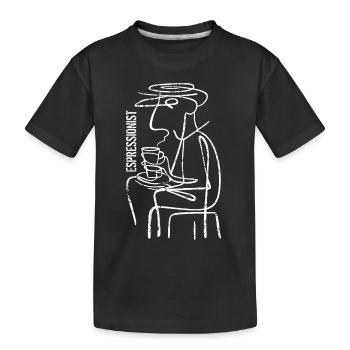 Espressionist - Espresso - Boisson au café - T-shirt bio Premium Enfant - noir - Devant