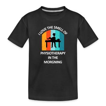 Physical Therapist Humorous Gift Saying Funny - Kids' Premium Organic T-Shirt - black - Front