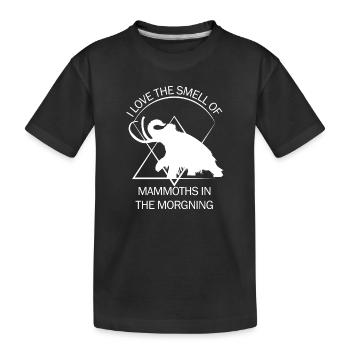 Drôle de mammouth âge de pierre âge glaciaire conception préhistorique - T-shirt bio Premium Enfant - noir - Devant