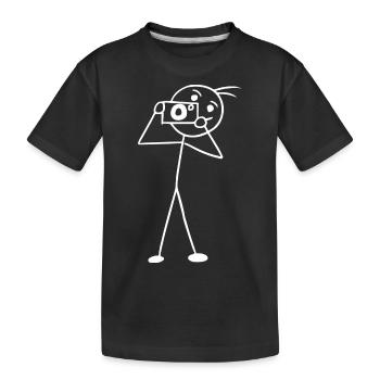 Sourire !!! - T-shirt bio Premium Enfant - noir - Devant