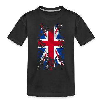 Union Jack - T-shirt bio Premium Enfant - noir - Devant