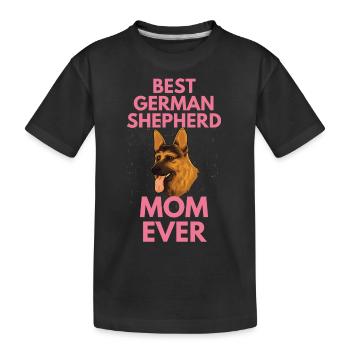 Dog Mama Mother's Day Gift German Shepherd - Kids' Premium Organic T-Shirt - black - Front