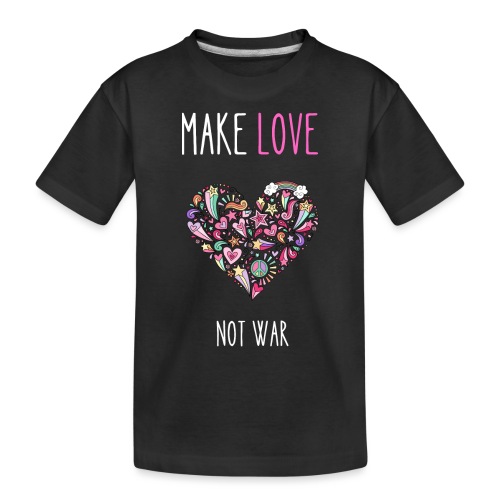 Make Love not war - Ekologiczna koszulka dziecięca Premium