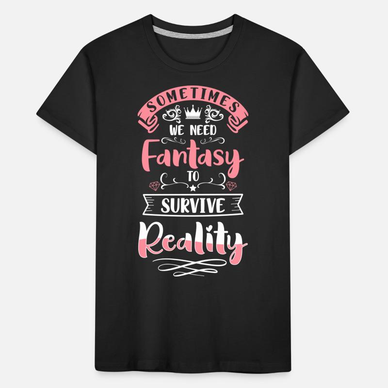 Fee Märchen Tocher Einhorn Kinder Premium Bio T-Shirt