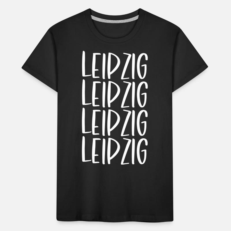 Leipzig Typo white Kinder Premium Bio T-Shirt