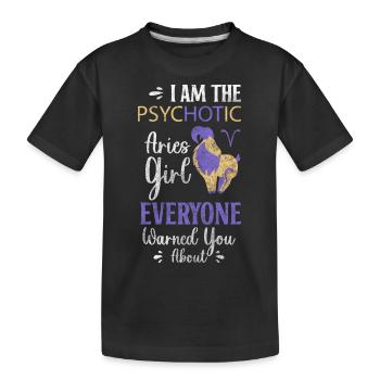 Horoscope Naissance Avril - T-shirt bio Premium Enfant - noir - Devant