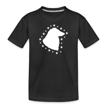 Collie - Kinder Premium Bio T-Shirt - Schwarz - Vorne
