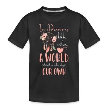 Rêve Rêveur Ésotérisme - T-shirt bio Premium Enfant - noir - Devant