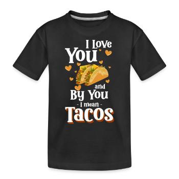 Taco Food Latino Burrito - T-shirt bio Premium Enfant - noir - Devant