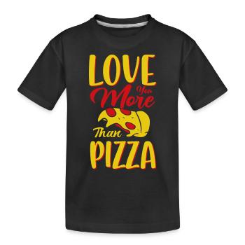 Pizza - T-shirt bio Premium Enfant - noir - Devant