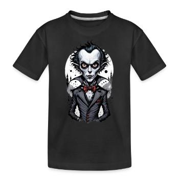 un vampire à grosse tête 3 - T-shirt bio Premium Enfant - noir - Devant