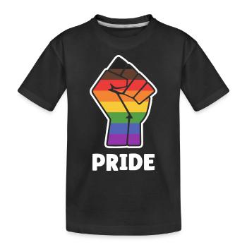 Pride Alternative Pride Fist Design pour l’égalité - T-shirt bio Premium Enfant - noir - Devant