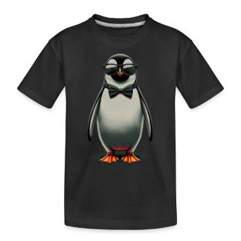 pinguin fun - T-shirt bio Premium Enfant - noir - Devant