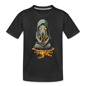 Monstre visqueux tentacule d’Halloween - T-shirt bio Premium Enfant - noir - Devant