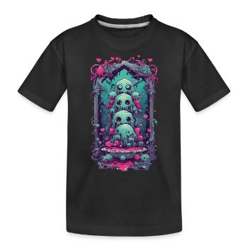Weirdcore Slime Monster gothique Magic Design - T-shirt bio Premium Enfant - noir - Devant