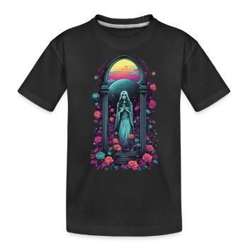 Retro Goth Vaporwave Victorian Streetwear - Kids' Premium Organic T-Shirt - black - Front