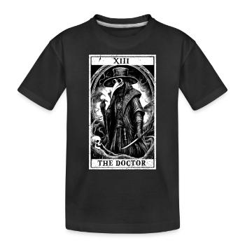 Tarot-Arzt - Kinder Premium Bio T-Shirt - Schwarz - Vorne