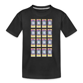 Hypnotic design Type-1 - Kids' Premium Organic T-Shirt - black - Front