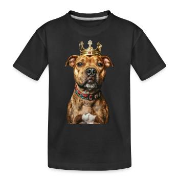 Staffordshire Bullterrier - Kinder Premium Bio T-Shirt - Schwarz - Vorne