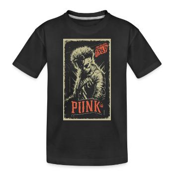 Punk - Kids' Premium Organic T-Shirt - black - Front