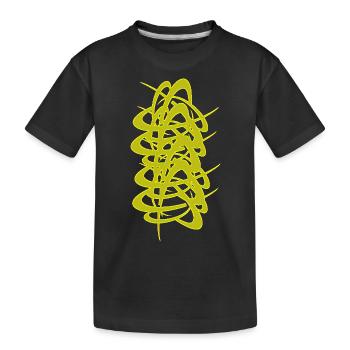 Charakteristischer Stil - Kinder Premium Bio T-Shirt - Schwarz - Vorne