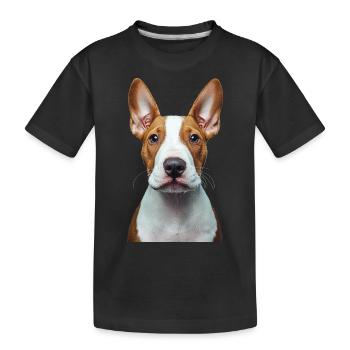 Bullterrier - Kinder Premium Bio T-Shirt - Schwarz - Vorne