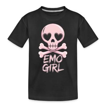 Emo Girl! - Kinder Premium Bio T-Shirt - Schwarz - Vorne