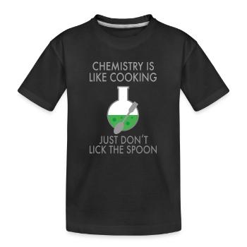 chemistry - Kids' Premium Organic T-Shirt - black - Front