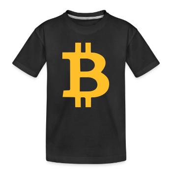 bitcoin - Kids' Premium Organic T-Shirt - black - Front